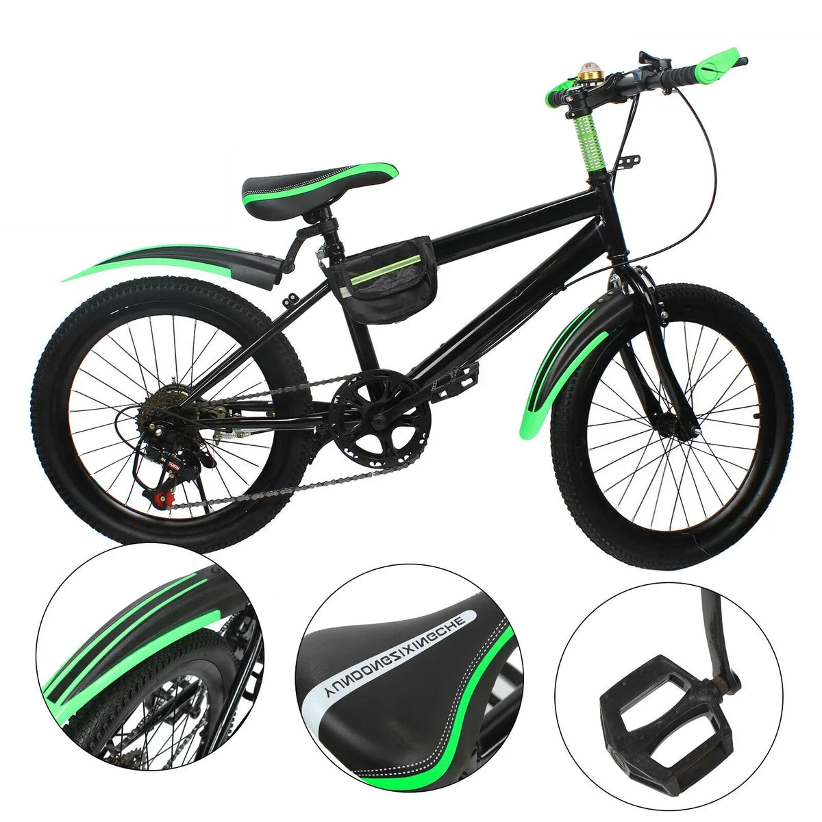 Barncykel 20 Tum Mountainbike med 7 Växlar - Barn 8-13 År